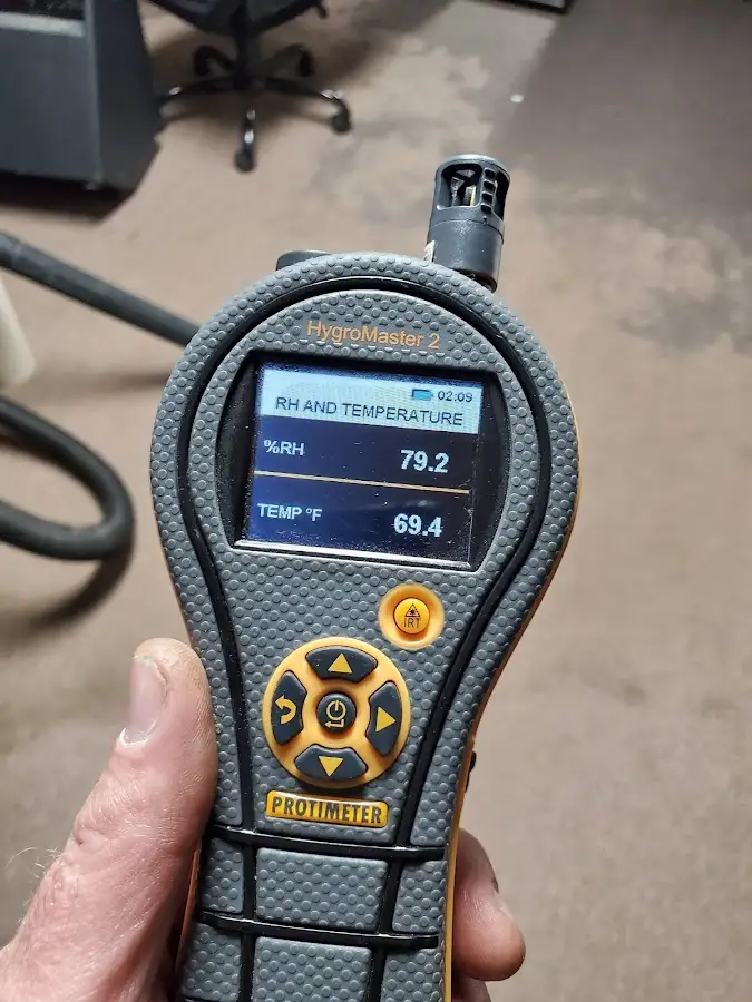 Moisture meter humidity assessment for Mold Remediation & Removal in Milo